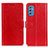 Leather Case Stands Flip Cover Holder A06D for Samsung Galaxy M52 5G Red