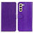 Leather Case Stands Flip Cover Holder A06D for Samsung Galaxy S22 Plus 5G Purple