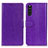 Leather Case Stands Flip Cover Holder A06D for Sony Xperia 10 III Lite Purple