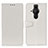 Leather Case Stands Flip Cover Holder A06D for Sony Xperia PRO-I White