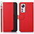 Leather Case Stands Flip Cover Holder A06D for Xiaomi Mi 12S Pro 5G Red