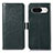Leather Case Stands Flip Cover Holder A07D for Google Pixel 8a 5G Green
