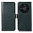 Leather Case Stands Flip Cover Holder A07D for Huawei Honor Magic6 Lite 5G Green