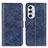 Leather Case Stands Flip Cover Holder A07D for Motorola Moto Edge 30 Pro 5G Blue