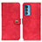 Leather Case Stands Flip Cover Holder A07D for Motorola Moto Edge S Pro 5G Red