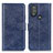 Leather Case Stands Flip Cover Holder A07D for Motorola Moto G Power (2022) Blue