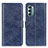 Leather Case Stands Flip Cover Holder A07D for Motorola Moto G Stylus (2022) 4G Blue