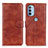 Leather Case Stands Flip Cover Holder A07D for Motorola Moto G31