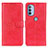 Leather Case Stands Flip Cover Holder A07D for Motorola Moto G31 Red