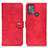 Leather Case Stands Flip Cover Holder A07D for Motorola Moto G50 Red