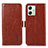 Leather Case Stands Flip Cover Holder A07D for Motorola Moto G54 5G