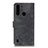 Leather Case Stands Flip Cover Holder A07D for Motorola Moto One Fusion Black