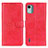 Leather Case Stands Flip Cover Holder A07D for Nokia C12 Pro Red