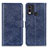 Leather Case Stands Flip Cover Holder A07D for Nokia C22 Blue