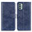 Leather Case Stands Flip Cover Holder A07D for Nokia G22 Blue