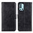 Leather Case Stands Flip Cover Holder A07D for OnePlus 9R 5G Black