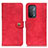 Leather Case Stands Flip Cover Holder A07D for OnePlus Nord N200 5G Red