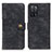 Leather Case Stands Flip Cover Holder A07D for Oppo A53s 5G Black