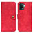 Leather Case Stands Flip Cover Holder A07D for Oppo Reno5 Lite Red