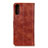 Leather Case Stands Flip Cover Holder A07D for Samsung Galaxy A02 Brown