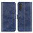 Leather Case Stands Flip Cover Holder A07D for Samsung Galaxy A04s Blue