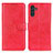 Leather Case Stands Flip Cover Holder A07D for Samsung Galaxy A04s Red