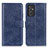 Leather Case Stands Flip Cover Holder A07D for Samsung Galaxy A15 4G Blue