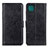 Leather Case Stands Flip Cover Holder A07D for Samsung Galaxy A22s 5G Black