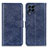 Leather Case Stands Flip Cover Holder A07D for Samsung Galaxy M53 5G Blue