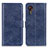 Leather Case Stands Flip Cover Holder A07D for Samsung Galaxy XCover 5 SM-G525F Blue