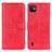 Leather Case Stands Flip Cover Holder A07D for Wiko Y82 Red