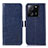 Leather Case Stands Flip Cover Holder A07D for Xiaomi Mi 13T 5G Blue