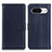 Leather Case Stands Flip Cover Holder A08D for Google Pixel 8a 5G Blue