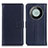 Leather Case Stands Flip Cover Holder A08D for Huawei Mate 60 Blue