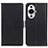 Leather Case Stands Flip Cover Holder A08D for Huawei Nova 11 Black