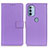 Leather Case Stands Flip Cover Holder A08D for Motorola Moto G31 Purple