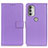 Leather Case Stands Flip Cover Holder A08D for Motorola Moto G51 5G Purple