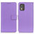 Leather Case Stands Flip Cover Holder A08D for Nokia C02 Purple