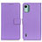 Leather Case Stands Flip Cover Holder A08D for Nokia C12 Plus Purple