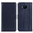 Leather Case Stands Flip Cover Holder A08D for Nokia C20 Plus Blue