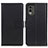 Leather Case Stands Flip Cover Holder A08D for Nokia C210 Black