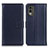 Leather Case Stands Flip Cover Holder A08D for Nokia C210 Blue