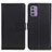 Leather Case Stands Flip Cover Holder A08D for Nokia G42 5G Black