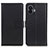 Leather Case Stands Flip Cover Holder A08D for Nothing Phone 2 Black