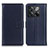 Leather Case Stands Flip Cover Holder A08D for OnePlus 10T 5G Blue