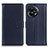 Leather Case Stands Flip Cover Holder A08D for OnePlus 11R 5G Blue