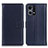 Leather Case Stands Flip Cover Holder A08D for Oppo F21s Pro 4G Blue