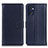 Leather Case Stands Flip Cover Holder A08D for Oppo Find X5 Lite 5G Blue