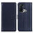 Leather Case Stands Flip Cover Holder A08D for Oppo Reno5 A Blue