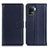 Leather Case Stands Flip Cover Holder A08D for Oppo Reno5 F Blue